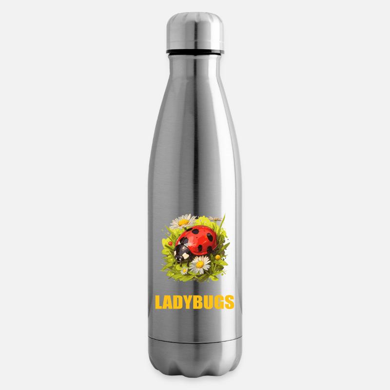 Ladybug Marienkäfer - Isolierflasche - Lightsilver
