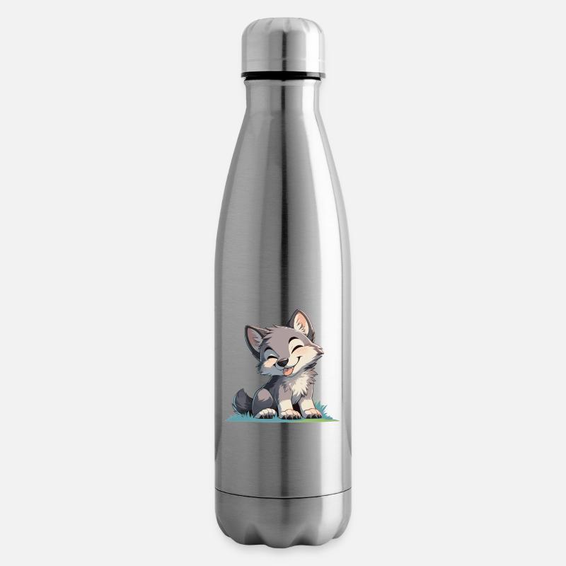 Wölfe Wolf - Isolierflasche - Lightsilver