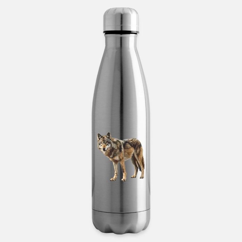 Loups Loup - Bouteille isotherme - argent clair