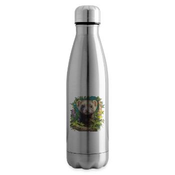 Ferret Frettchen - Insulated Water Bottle - silver - Right