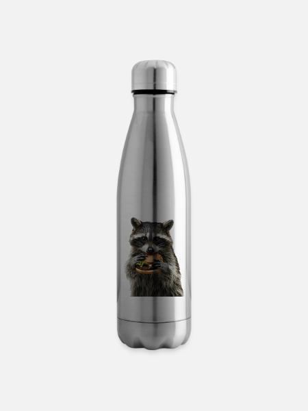 Waschbär - Isolierflasche - Lightsilver