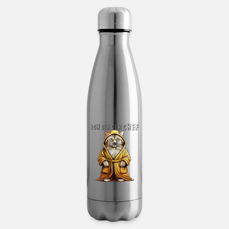 KATZE BADEMANTEL ICH BIN DER CHEF - Isolierflasche - Lightsilver