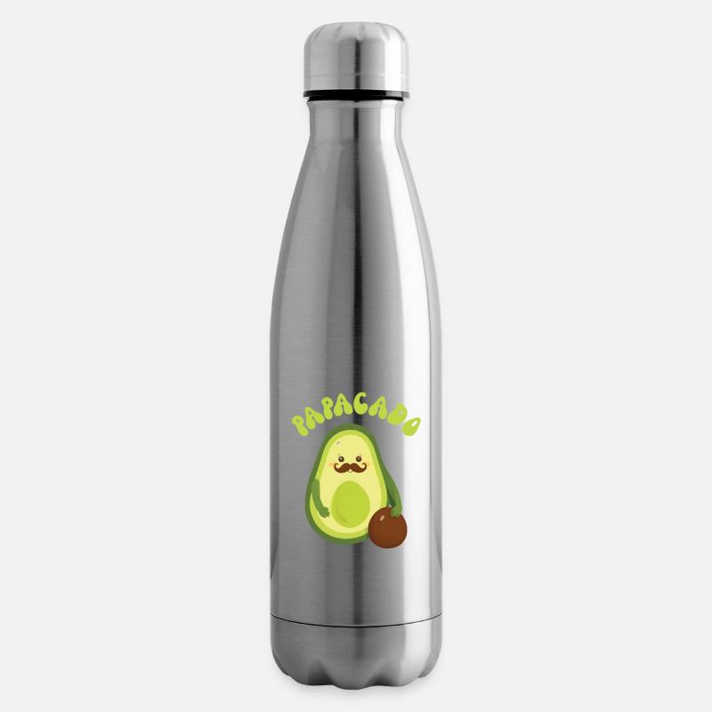 Papacado - Bouteille isotherme - argent clair