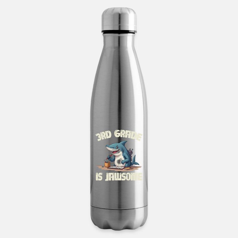 3rd Grade is Jawsome 300 - Insulated Water Bottle - silver