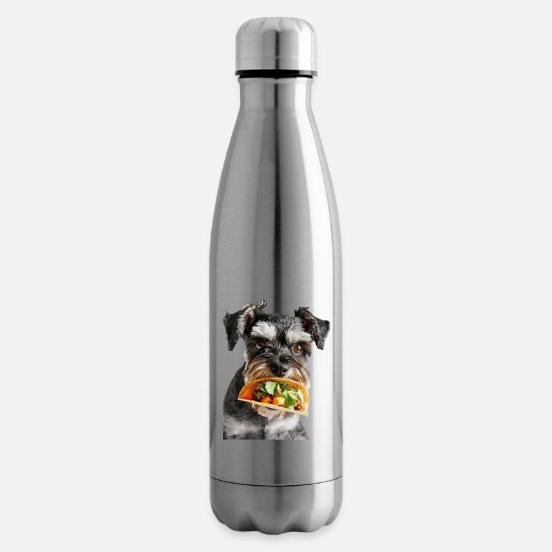 Miniature Schnauzer - Isolierflasche - Lightsilver