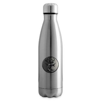 YinYang Sleeping Dogs Design - Insulated Water Bottle - silver - Right