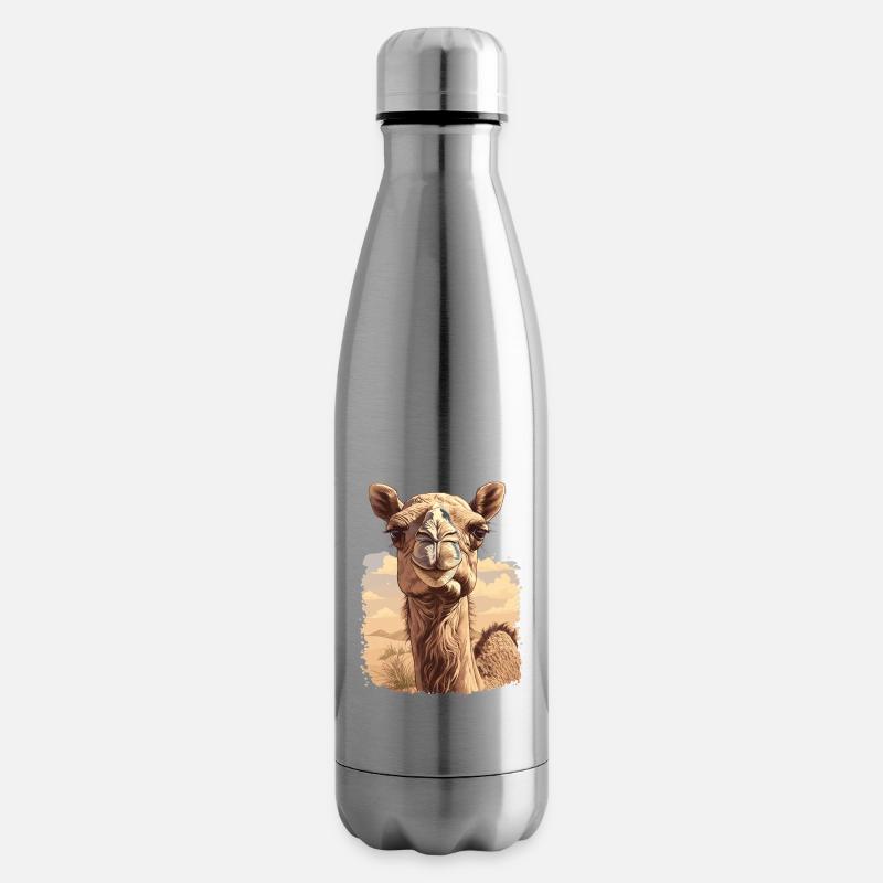 Camel Kamele Kamel - Isolierflasche - Lightsilver