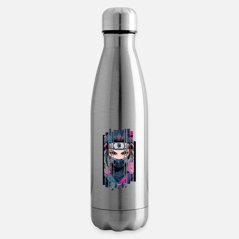 Cyborg Ninja Kanji - Isolierflasche - Lightsilver
