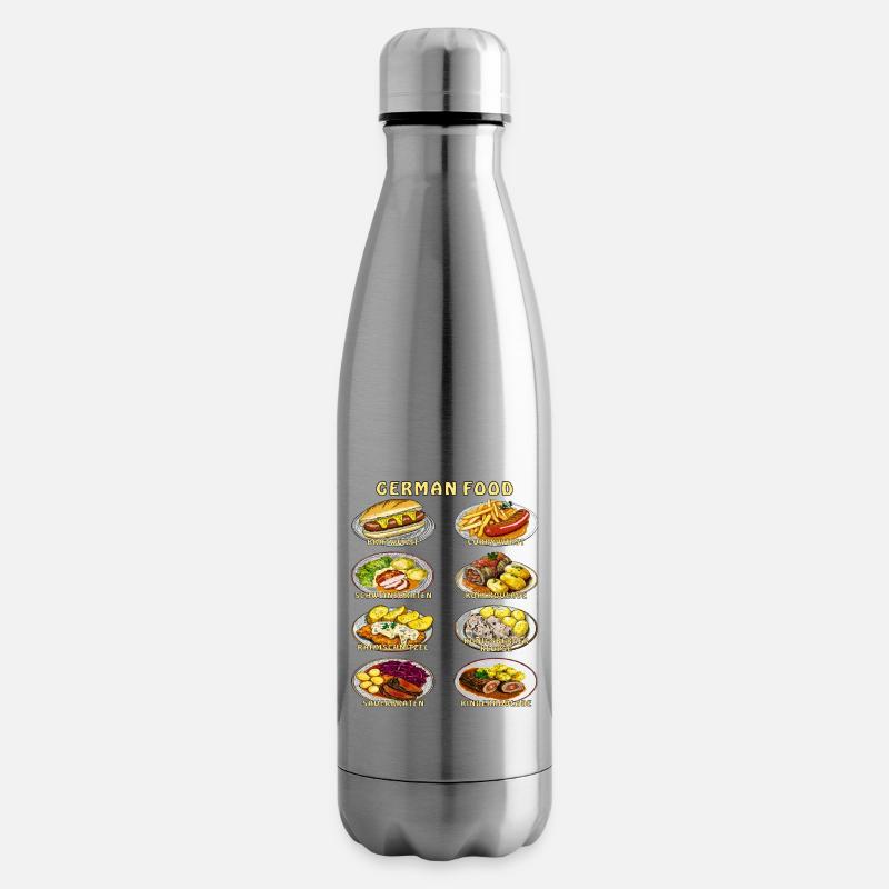 Deutsches Essen - Isolierflasche - Lightsilver
