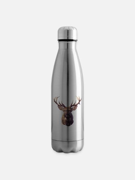 Hirsche Hirsch - Isolierflasche - Lightsilver