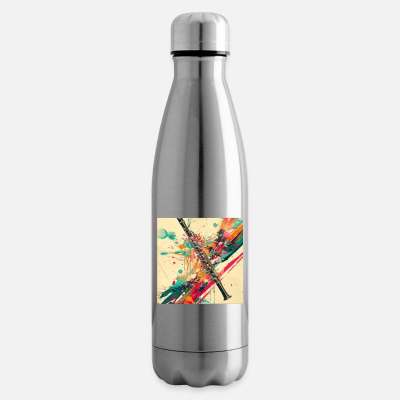 Flûte traversière - Bouteille isotherme - argent clair