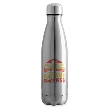 Awesome since 1953 birthday - Insulated Water Bottle - silver - Right