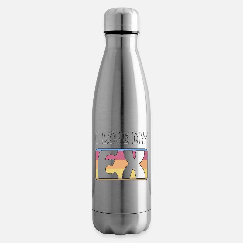 J’AIME MON EX - Bouteille isotherme - argent clair