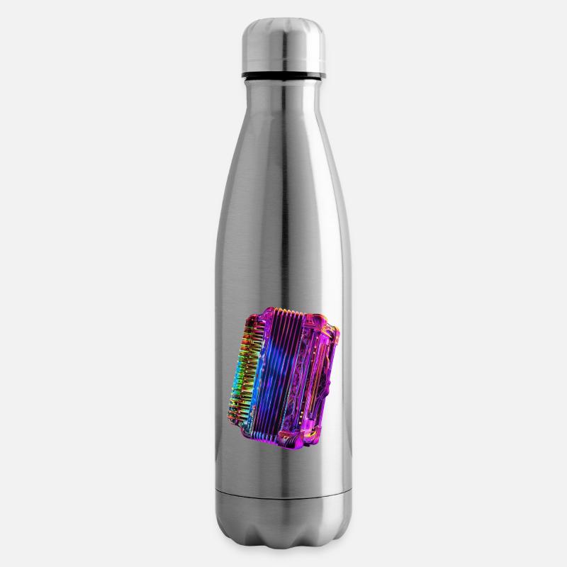 Akkordeon - Isolierflasche - Lightsilver