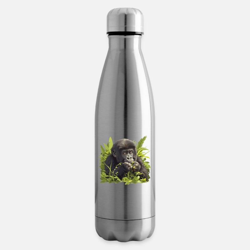 Gorilles Gorilles - Bouteille isotherme - argent clair