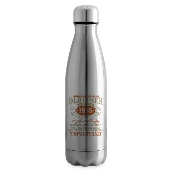Oldtimer Modell 1955 Jahrgang Geburtstag Geschenk - Isolierflasche - Lightsilver - Rechts
