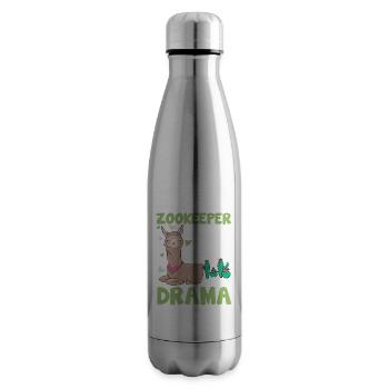 Zookeeper Llama Ain't Got Time For Your Drama - Isolierflasche - Lightsilver - Rechts