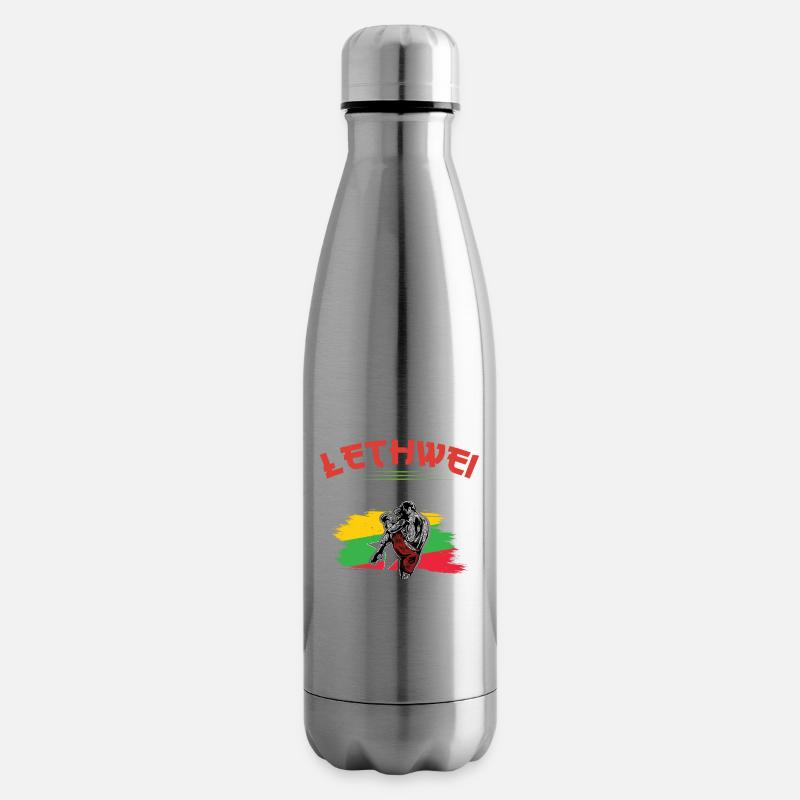 Lethwei is what men do, while boys - Insulated Water Bottle - silver