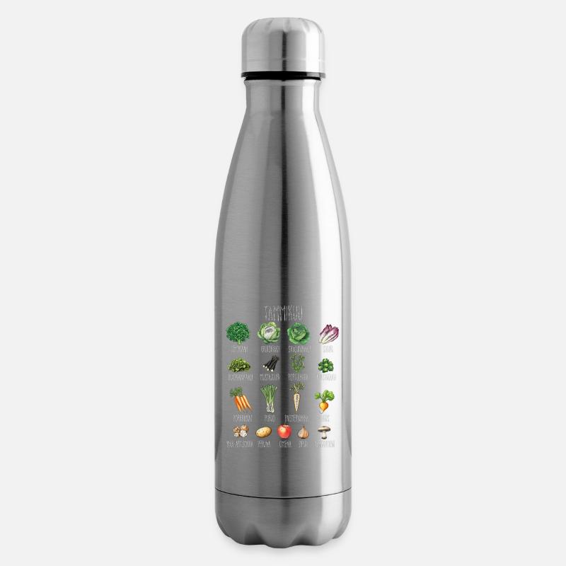 Januar Obst und Gemüse der Saison - Isolierflasche - Lightsilver