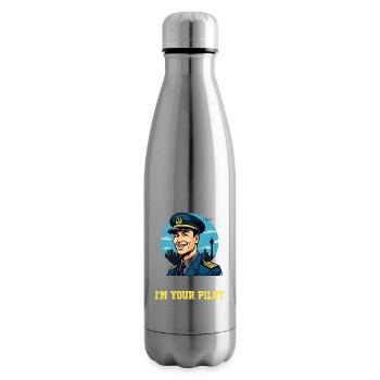 Trust Me I'm Your Pilot - Isolierflasche - Lightsilver - Rechts