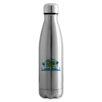 Pickleball mariné Paddlesport cadeau - Bouteille isotherme - argent clair - Droite