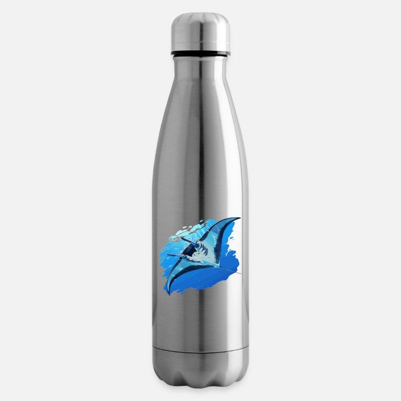 Mantas Manta Rochen - Isolierflasche - Lightsilver