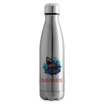 Requins Requin - Bouteille isotherme - argent clair - Droite