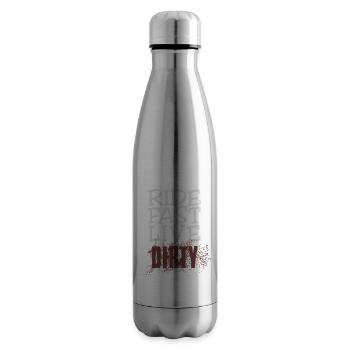 ROULEZ VITE, VIVEZ SALE – VTT - Motocross - Bouteille isotherme - argent clair - Droite