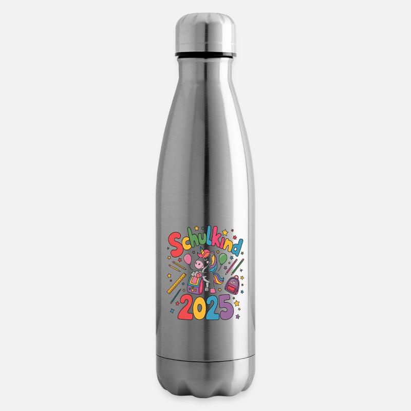 Schulkind 2025 Einschulung Schulanfang - Isolierflasche - Lightsilver
