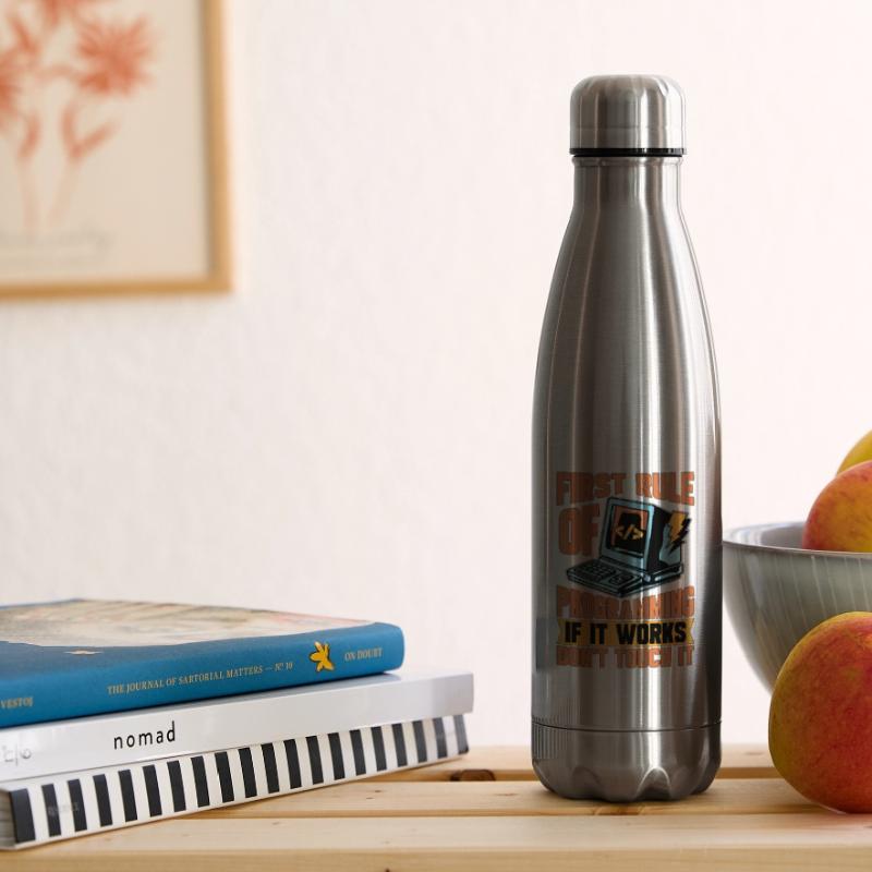 Coder First Rule Of Programming If Web Developer Insulated Water Bottle