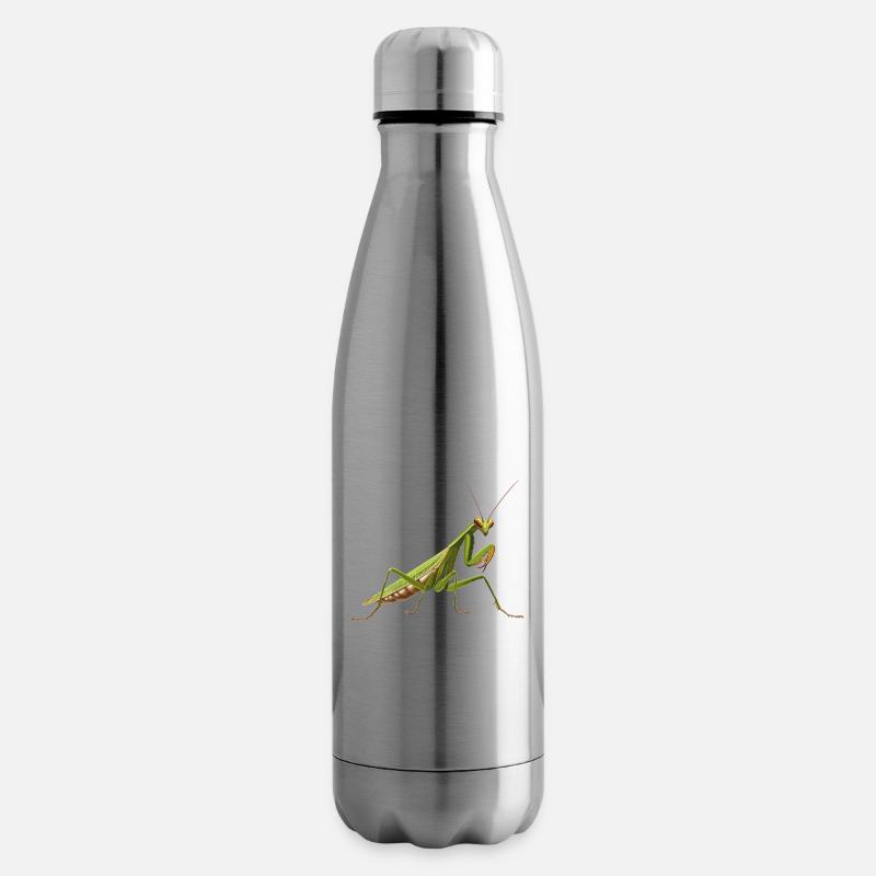 Gottesanbeterinnenen Gottesanbeterin - Isolierflasche - Lightsilver