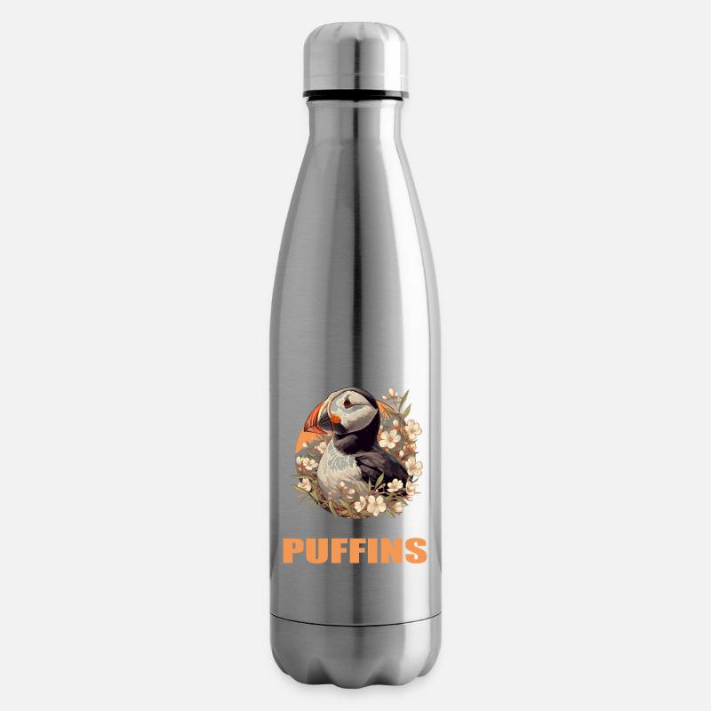 Papageientaucher - Isolierflasche - Lightsilver