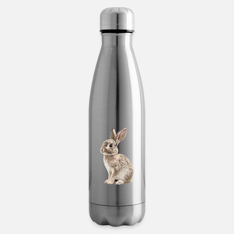 Hasen Hase - Isolierflasche - Lightsilver