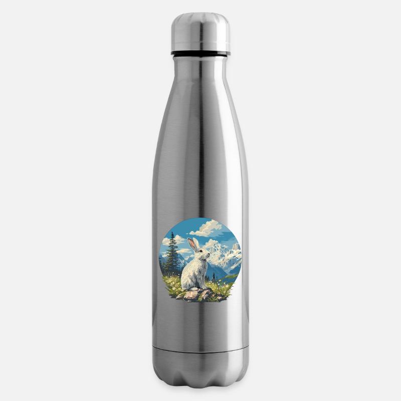 Hasen Hase - Isolierflasche - Lightsilver