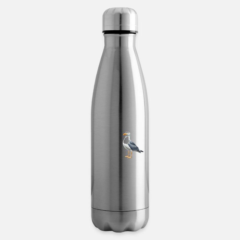 Möwen Möwe - Isolierflasche - Lightsilver