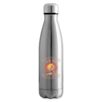 Sun Kissed More Like Sun Kicked Sunburn - Insulated Water Bottle - silver - Right
