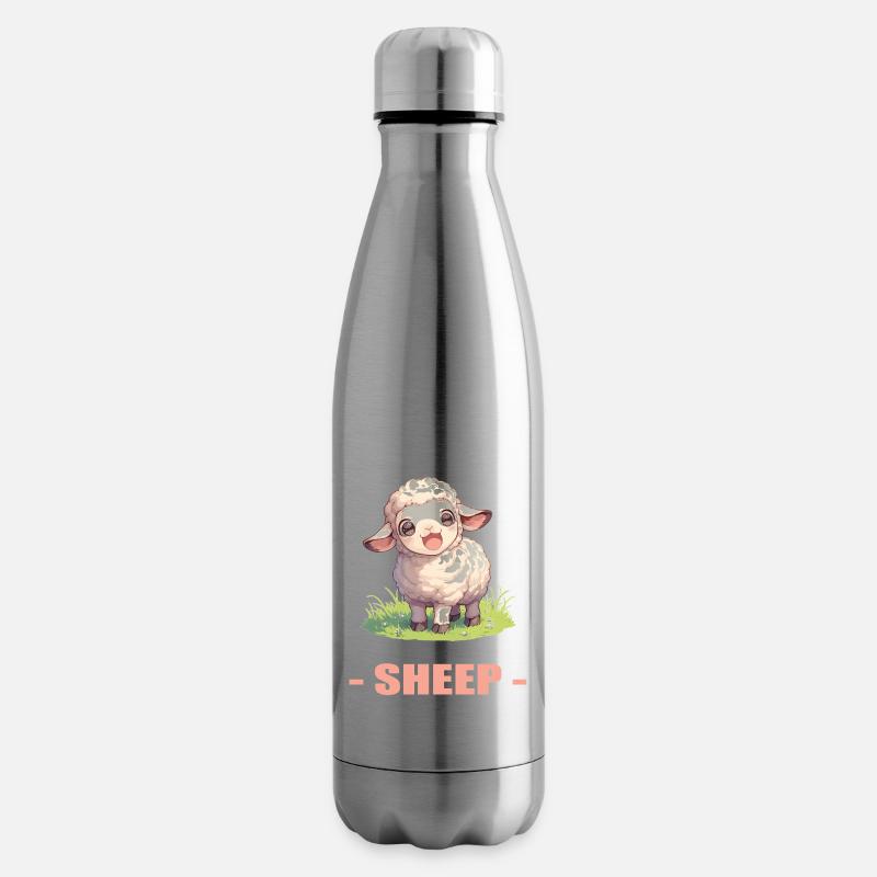 Schafe Schaf - Isolierflasche - Lightsilver
