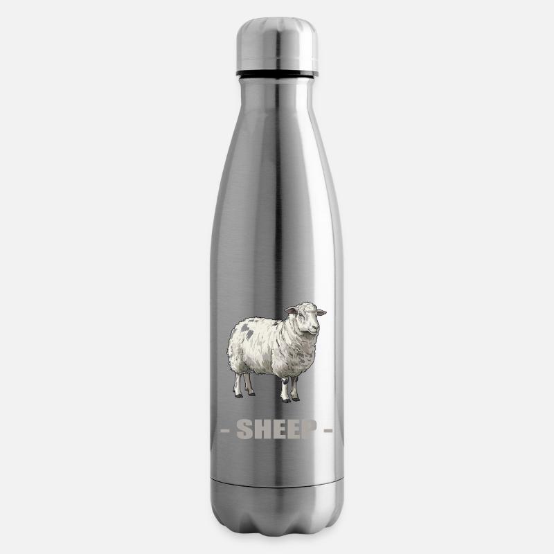 Schafe Schaf - Isolierflasche - Lightsilver