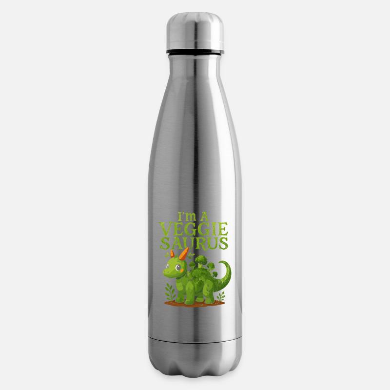 Ich bin ein Veggie-Saurus - Isolierflasche - Lightsilver