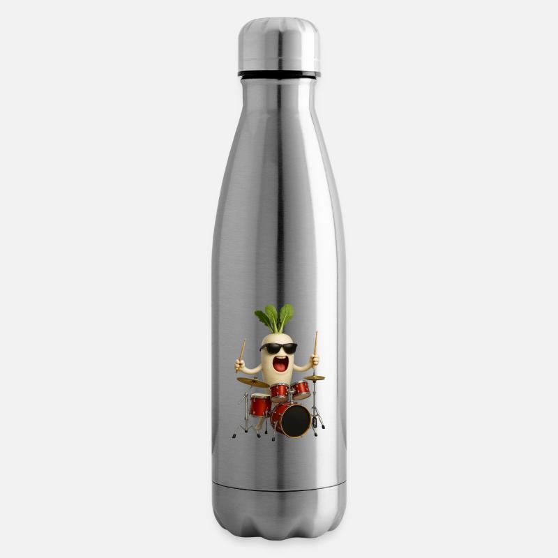 Radieschen Schlagzeug - Isolierflasche - Lightsilver