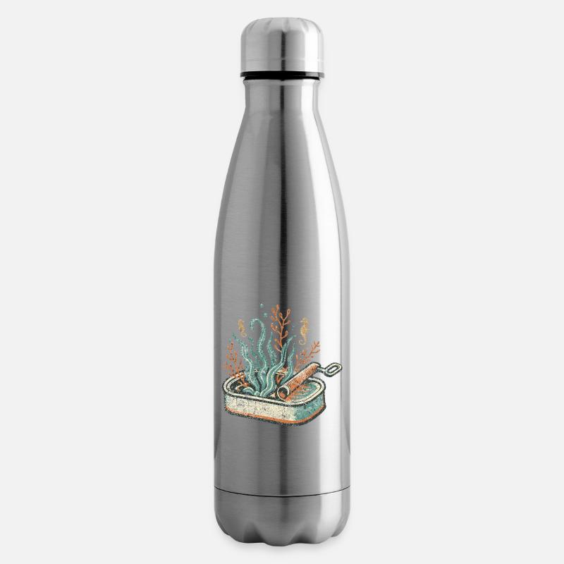 Art Pan en rouleaux d’algues - Bouteille isotherme - argent clair