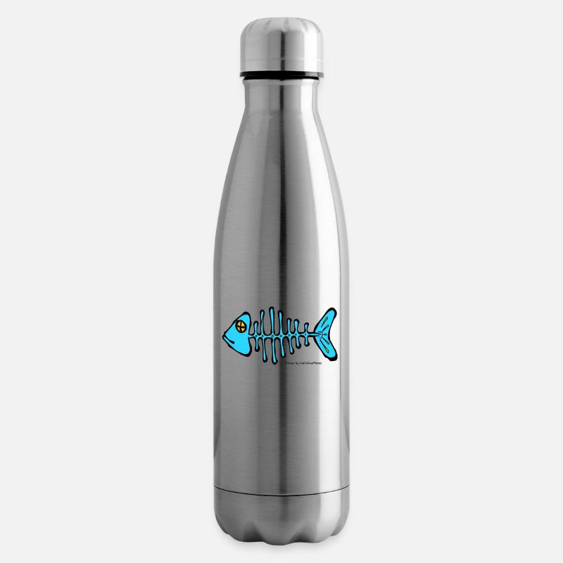 arête de poisson - Bouteille isotherme - argent clair