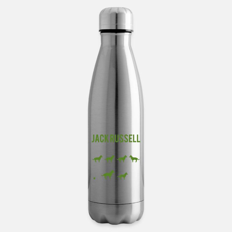 Hund / Jack Russell: Stubborn Jack Russel Tricks - Isolierflasche - Lightsilver