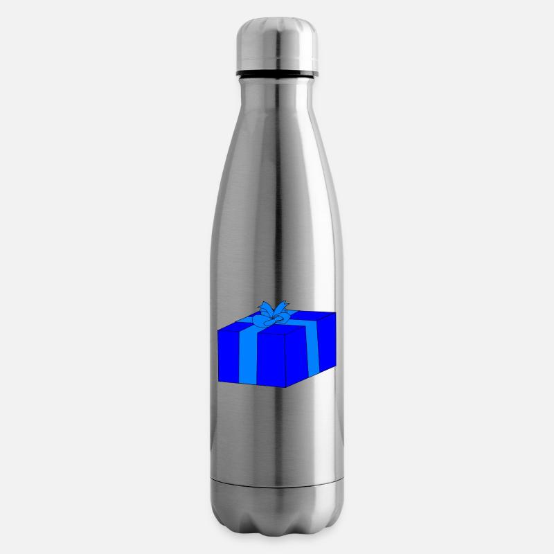 weihnachten winter rentier weihnachtsmann ugly chr - Isolierflasche - Lightsilver