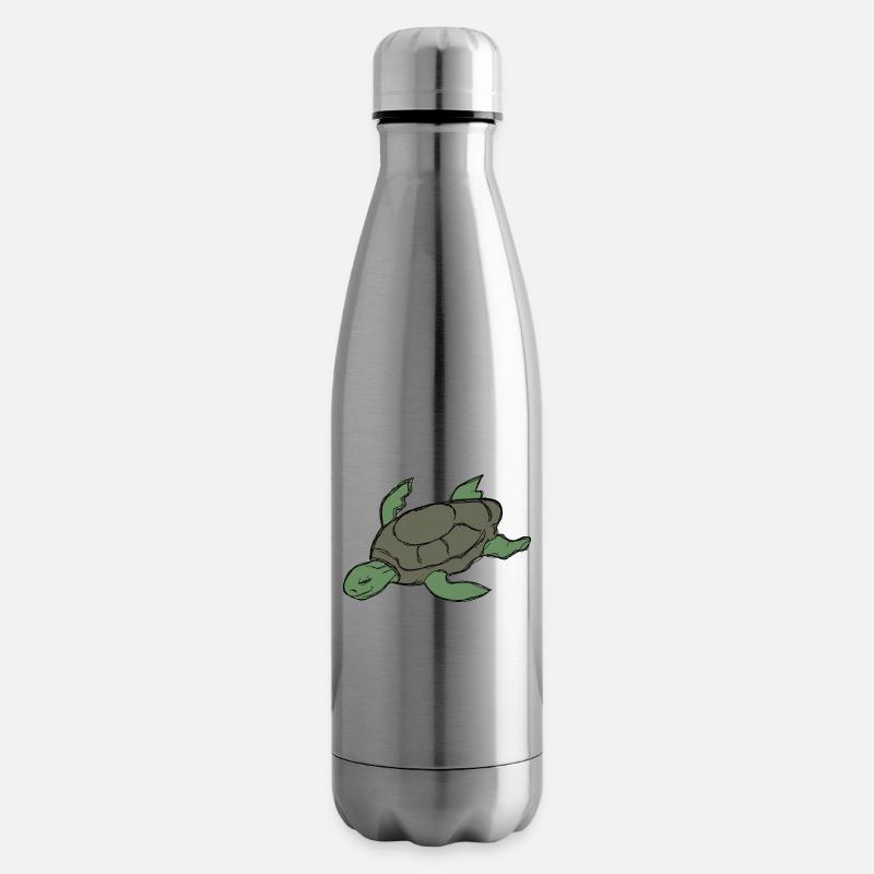 Schildkröte - Isolierflasche - Lightsilver