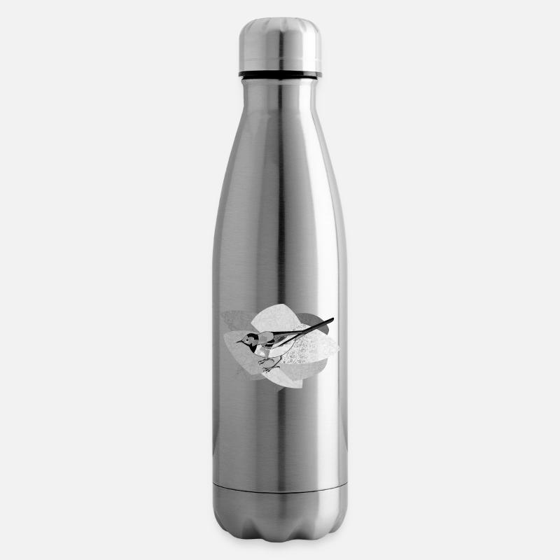 Bachstelze Vogel - Isolierflasche - Lightsilver