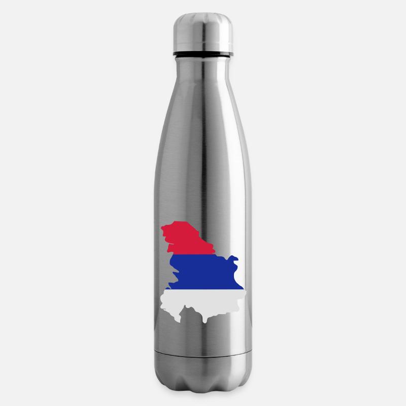 Serbien - Isolierflasche - Lightsilver