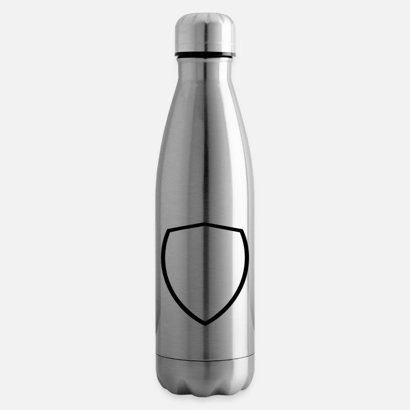 Wappen - Blanko - Isolierflasche - Lightsilver