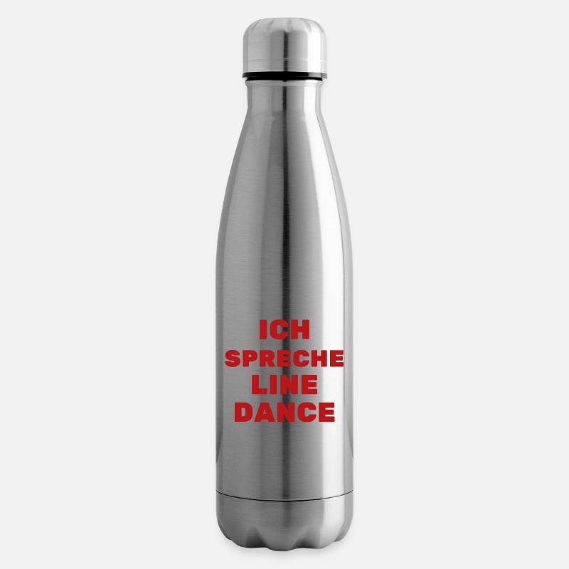 Geschenkidee f. Linedancer: Ich spreche Line Dance - Isolierflasche - Lightsilver