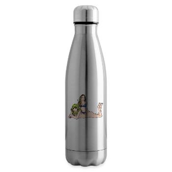Sexy Girls Erotik nackte Frau Bikini Fantasy - Isolierflasche - Lightsilver - Rechts
